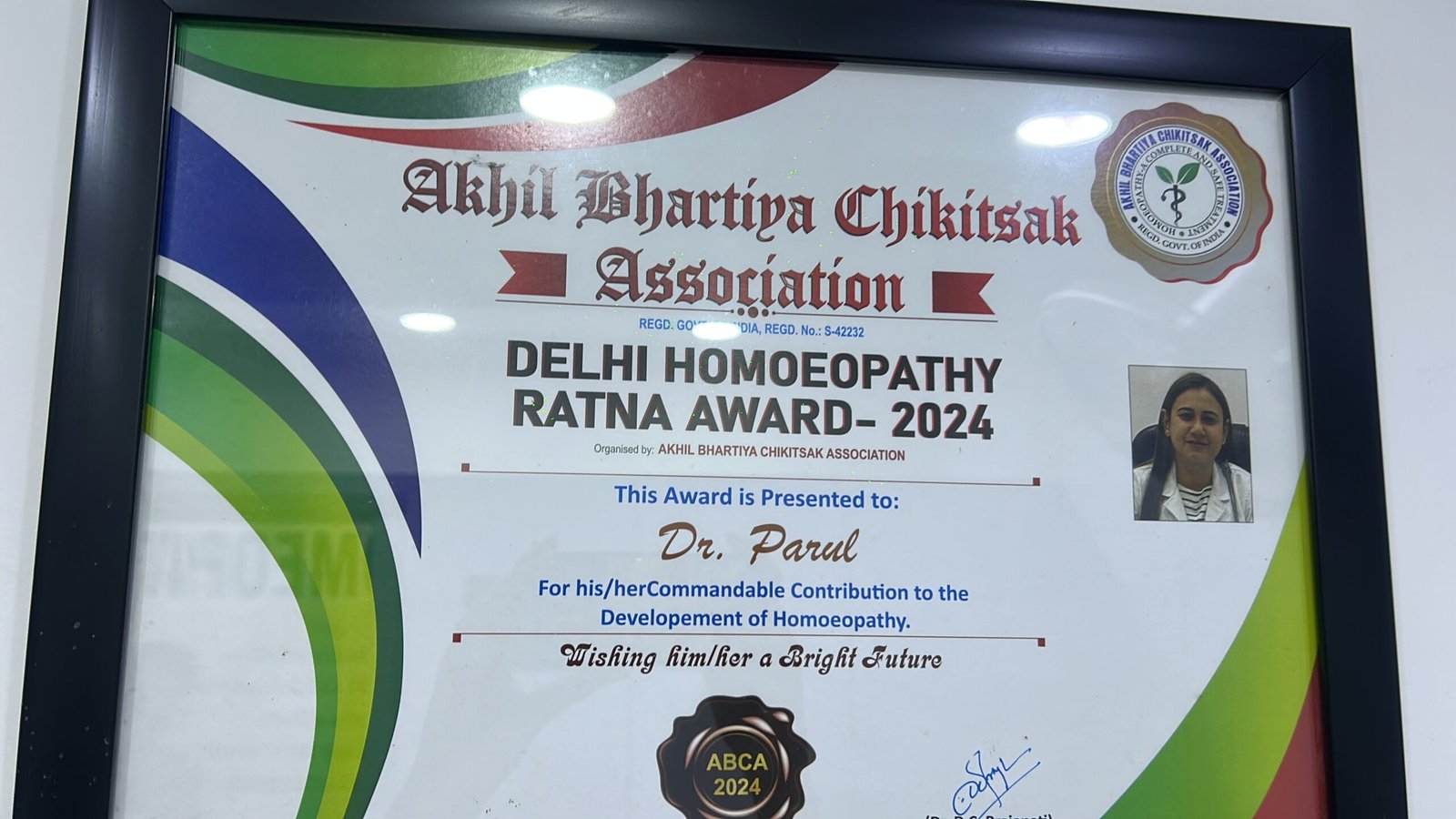 Delhi Homeopathy Ratna Award